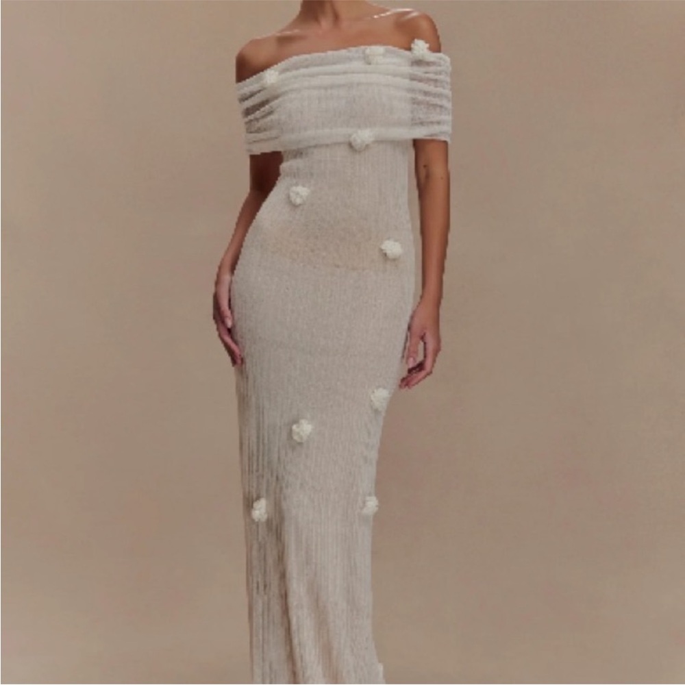 Meshki Brynn Maxi Dress in ivory